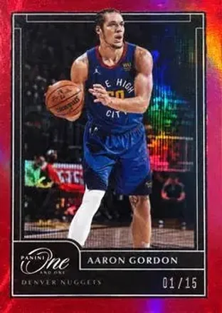 2020-21 Panini One and One - Red #42 - Aaron Gordon - Denver Nuggets