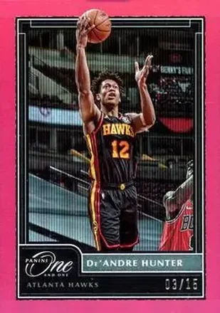 2020-21 Panini One and One - Red #53 - De'Andre Hunter - Atlanta Hawks