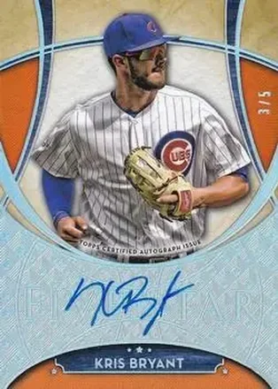 2017 Topps Five Star - Base Autograph Orange #FSA-KB - Kris Bryant - Chicago Cubs