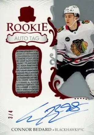 2023-24 Upper Deck The Cup - Red Foil #150 - Connor Bedard - Chicago Blackhawks