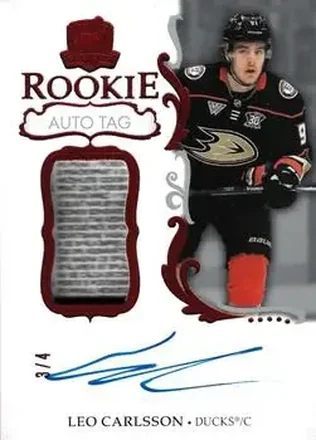 2023-24 Upper Deck The Cup - Red Foil #199 - Leo Carlsson - Anaheim Ducks