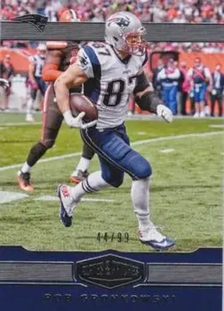 2016 Panini Plates & Patches #62 - Rob Gronkowski - New England Patriots