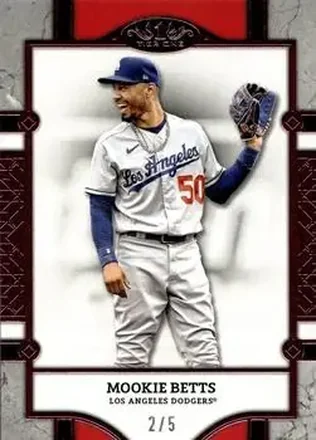 2024 Topps Tier One - Pink Foil #45 - Mookie Betts - Los Angeles Dodgers