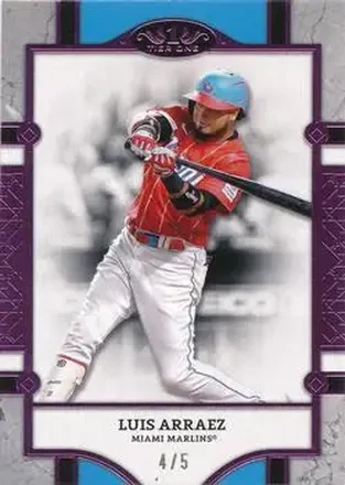 2024 Topps Tier One - Pink Foil #47 - Luis Arraez - Miami Marlins