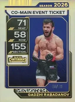 2026 Panini Contenders PFL feature card
