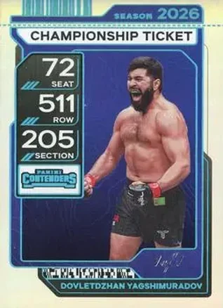 2026 Panini Contenders PFL - Championship Ticket #12 - Dovletdzhan Yagshimuradov