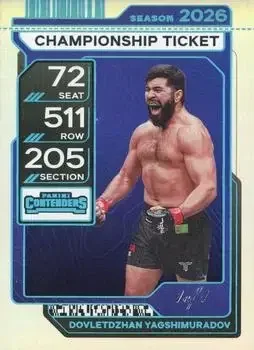 2026 Panini Contenders PFL feature card