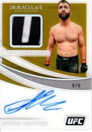2021 Panini Immaculate Collection UFC - Memorabilia Autographs Acetate #MA-AAV - Andrei Arlovski