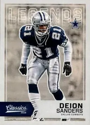 2016 Panini Classics #112b - Deion Sanders - Dallas Cowboys