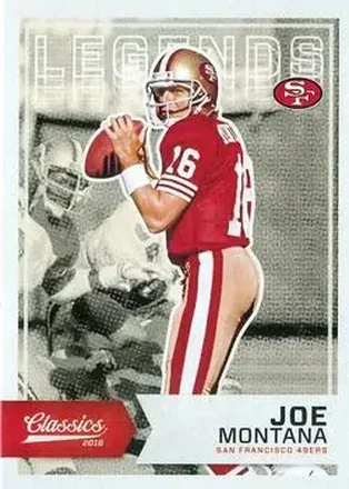 2016 Panini Classics #127 - Joe Montana - San Francisco 49ers