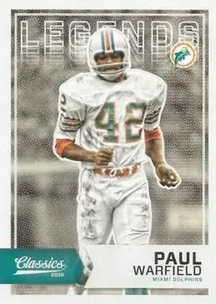 2016 Panini Classics #141 - Paul Warfield - Miami Dolphins