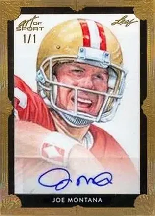 2021 Leaf Art of Sport - Gold #BA-JM1 - Joe Montana