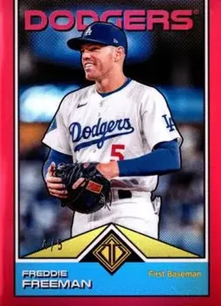 2024 Topps Transcendent Collection - Image Variation Red Refractor #61 - Freddie Freeman - Los Angeles Dodgers