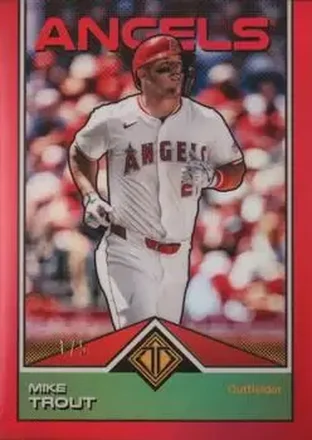 2024 Topps Transcendent Collection - Image Variation Red Refractor #89 - Mike Trout - Los Angeles Angels