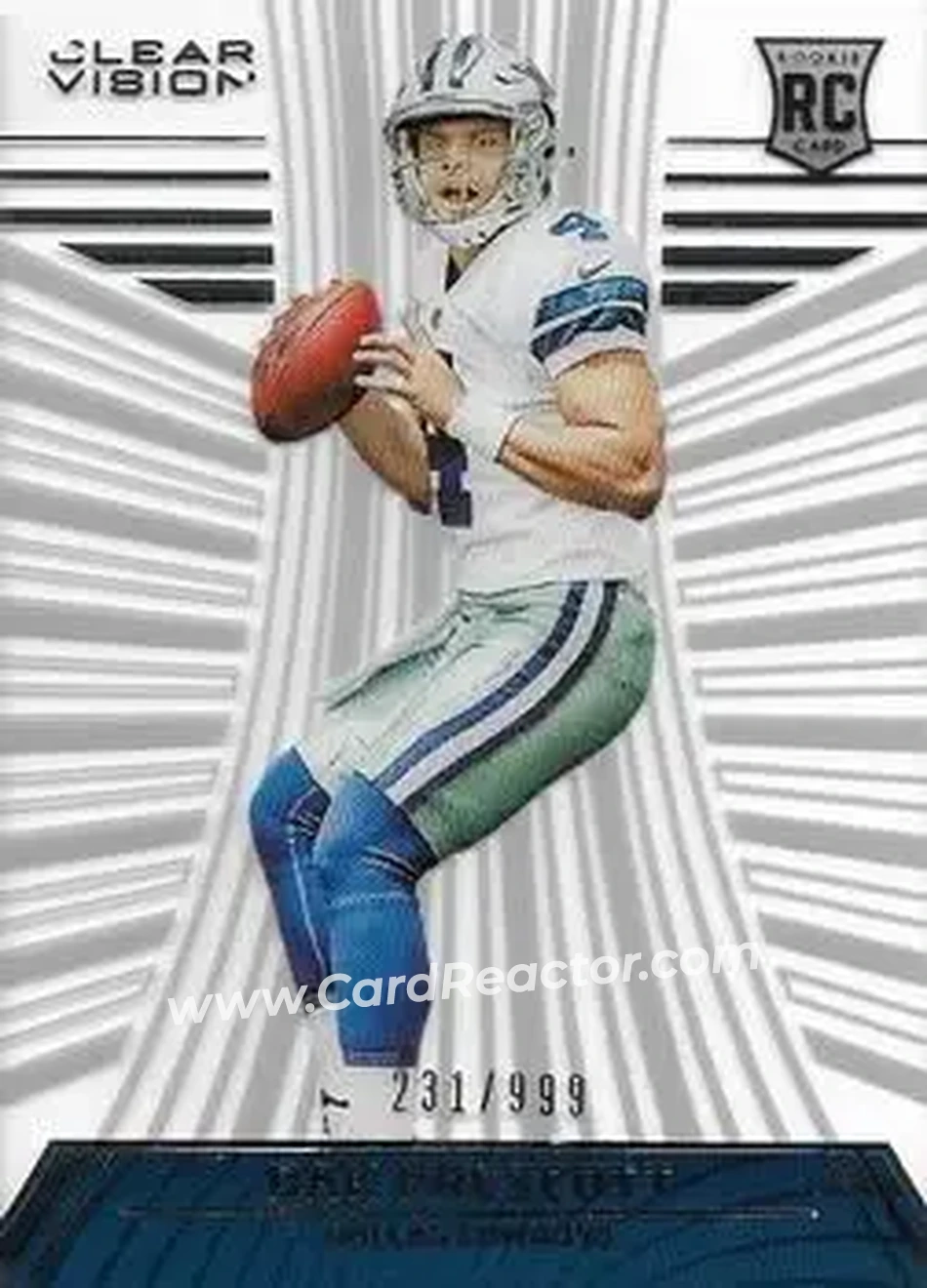 2016 Panini Clear Vision #121 - Dak Prescott - Dallas Cowboys - Front