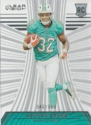 2016 Panini Clear Vision #129 - Kenyan Drake - Miami Dolphins