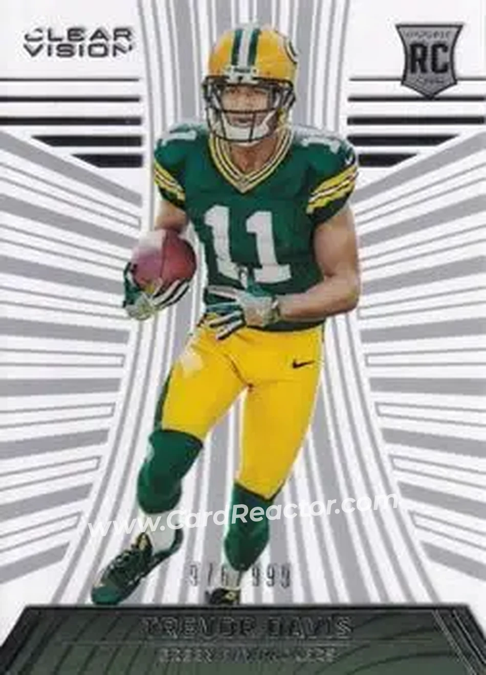 2016 Panini Clear Vision #150 - Trevor Davis - Green Bay Packers - Front