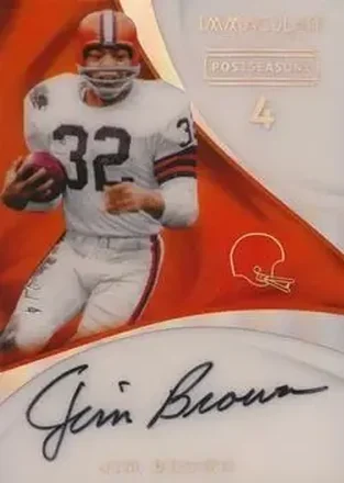 2019 Panini Immaculate Collection #PS-JB 2017 Panini Immaculate Collection Update II: Post Season Signatures Jimmy Brown