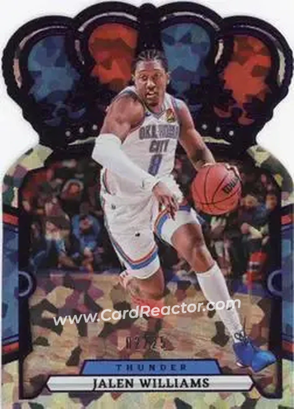 2023-24 Panini Crown Royale - Crystal Purple #43 - Jalen Williams - Oklahoma City Thunder - Front