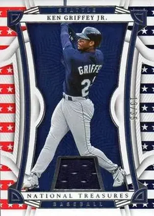 2023 Panini National Treasures - Red, White, and Blue #42 - Ken Griffey Jr. - Seattle Mariners