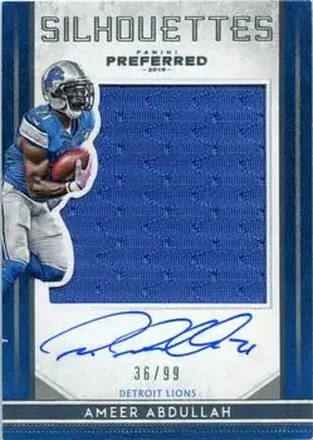 2016 Panini Preferred #2 - Ameer Abdullah - Detroit Lions