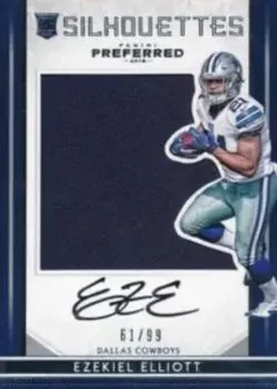 2016 Panini Preferred #64 - Ezekiel Elliott - Dallas Cowboys