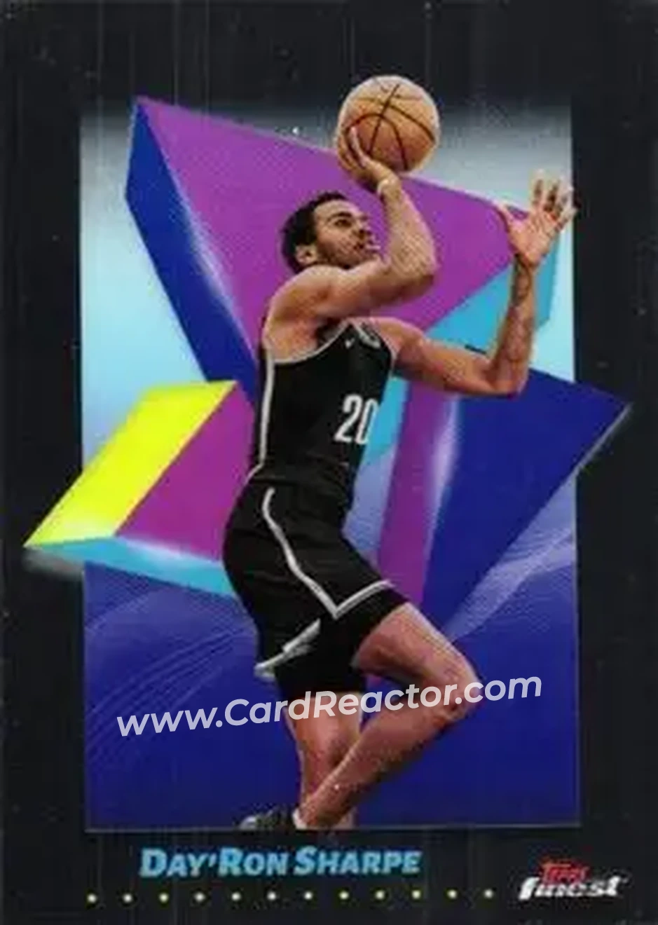 2024-25 Finest #11 - Day'Ron Sharpe - Brooklyn Nets - Front