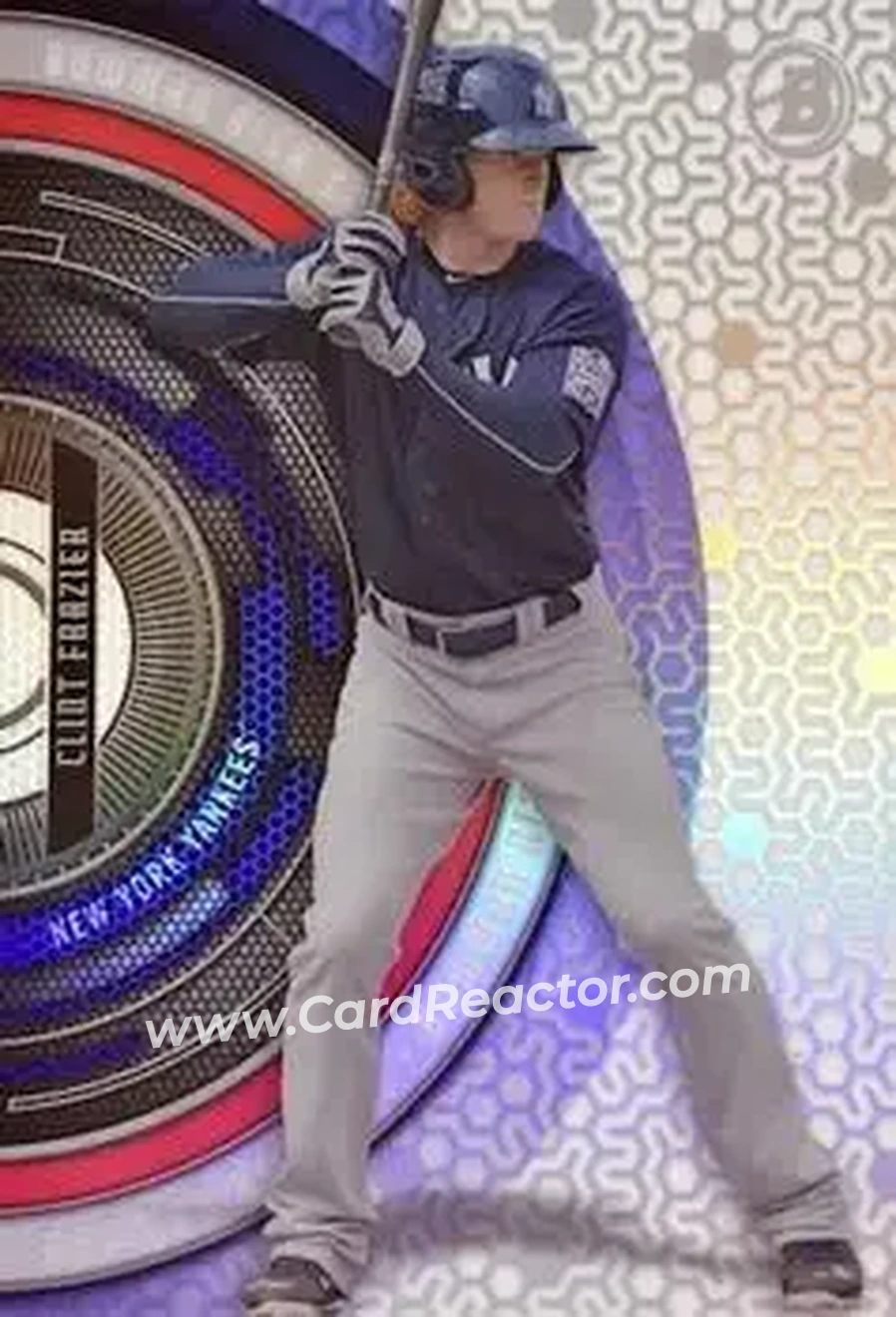 2017 Bowman High Tek - Pattern 7 - Squiggles and Dots #BHT-CF - Clint Frazier - New York Yankees - Front