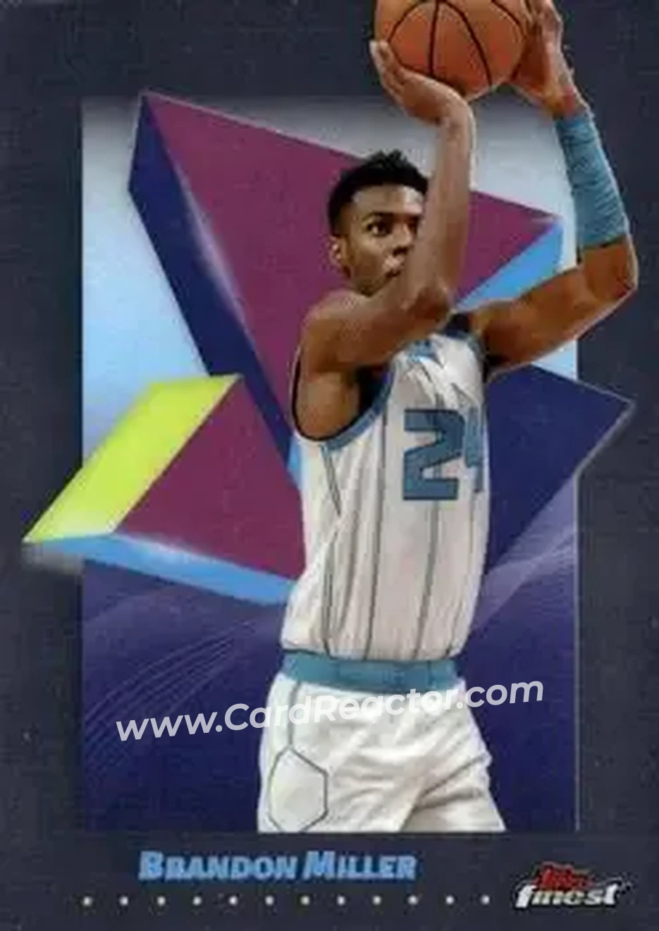 2024-25 Finest #12 - Brandon Miller - Charlotte Hornets - Front 2024-25 Finest #12 - Brandon Miller - Charlotte Hornets - Front