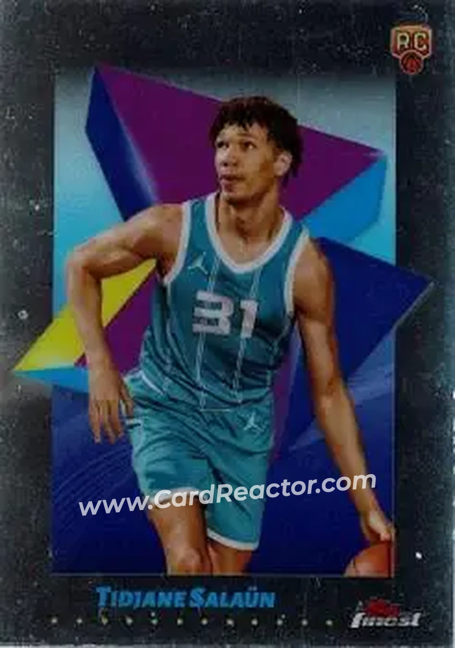 2024-25 Finest #14 - Tidjane Salaün - Charlotte Hornets - Front