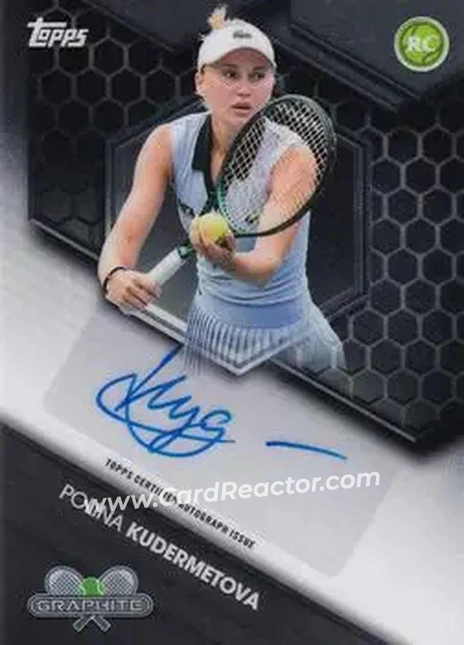 2026 Topps Graphite - Graphite Signatures #GRS-PKA - Polina Kudermetova - Front