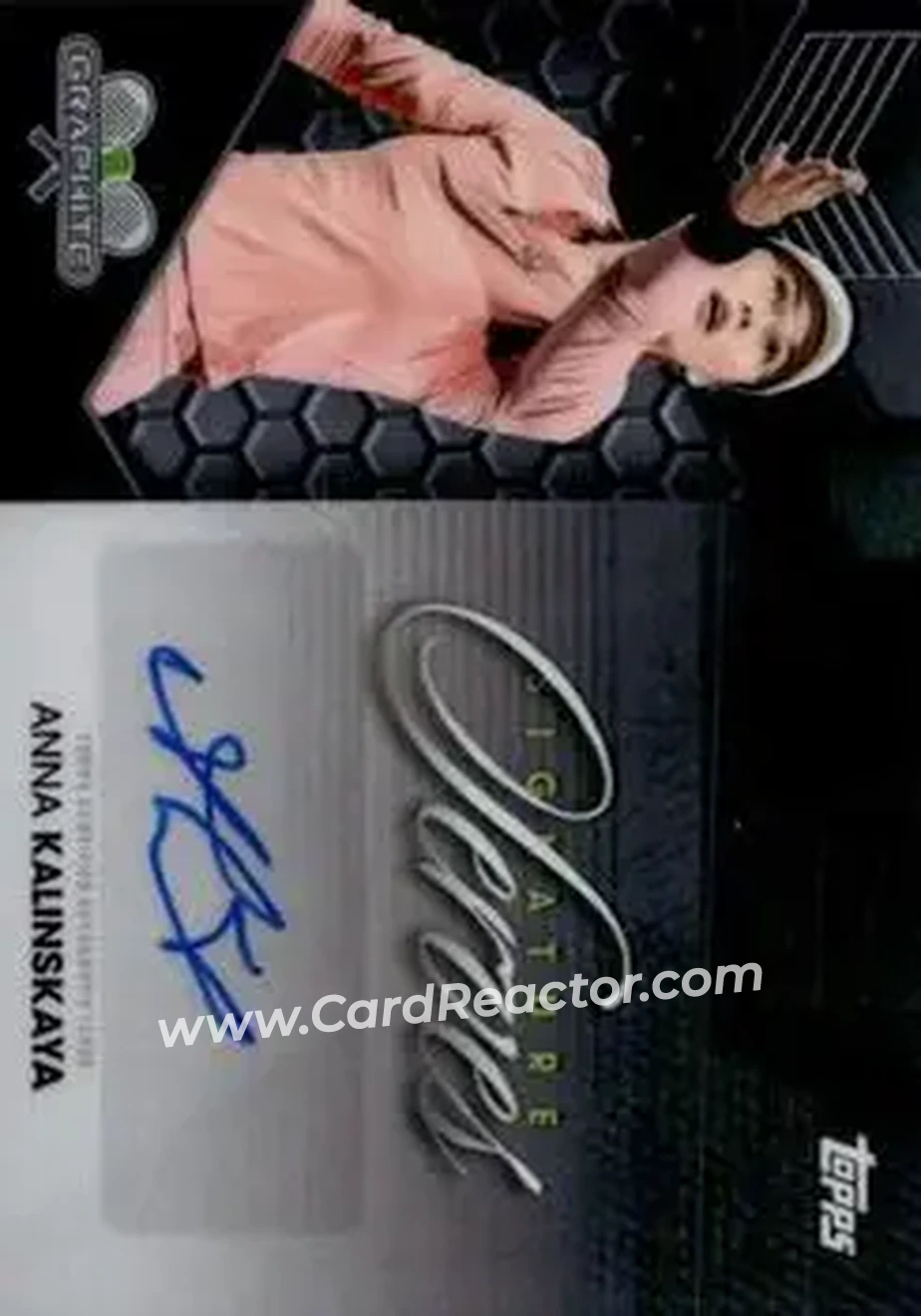 2026 Topps Graphite - Signature Serves #SIS-AK - Anna Kalinskaya - Front