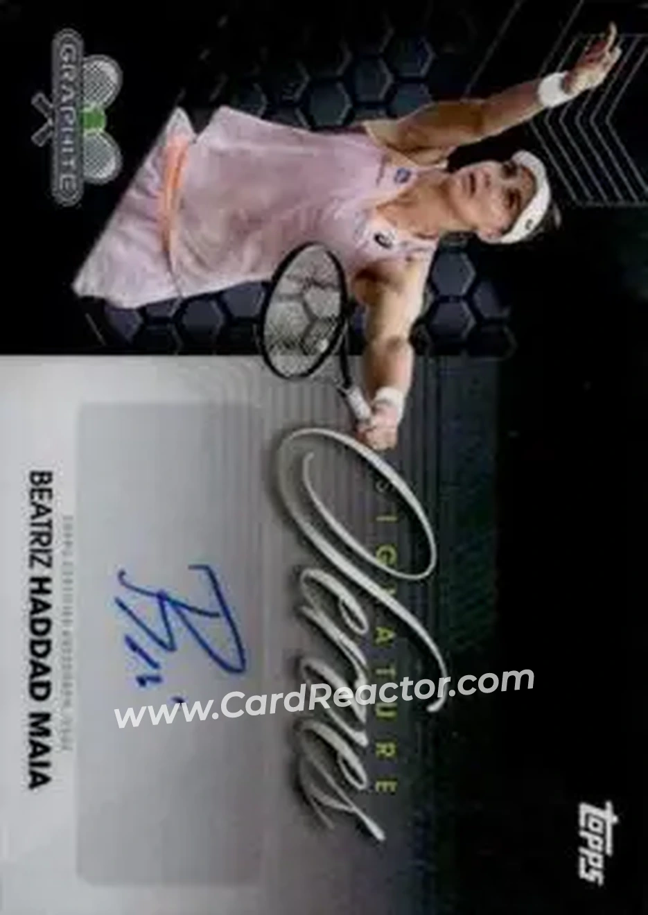 2026 Topps Graphite - Signature Serves #SIS-BH - Beatriz Haddad Maia - Front