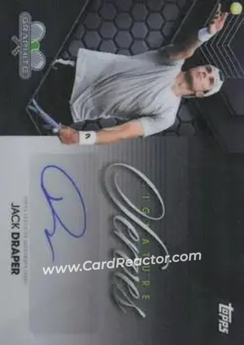 2026 Topps Graphite - Signature Serves #SIS-JD - Jack Draper - Front