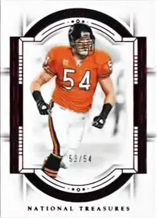 2023 Panini National Treasures - Jersey Number Red #15 - Brian Urlacher - Chicago Bears