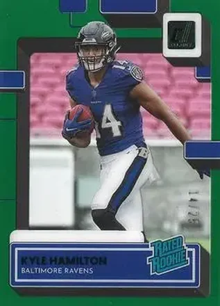 2022 Clearly Donruss - Green #88 - Kyle Hamilton - Baltimore Ravens