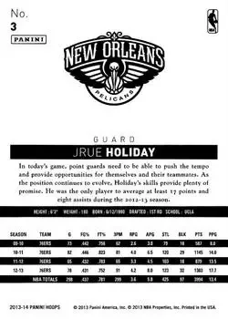 Back of Jrue Holiday