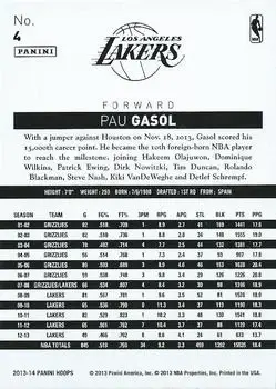 Back of Pau Gasol