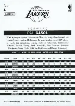 Back of Pau Gasol
