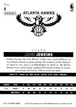 Back of John Jenkins