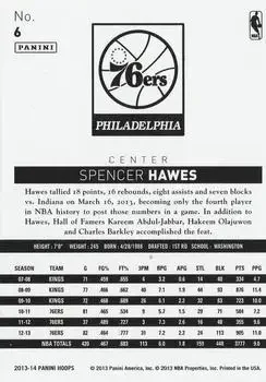 Back of Spencer Hawes