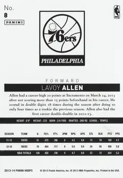 Back of Lavoy Allen