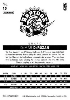 Back of DeMar DeRozan