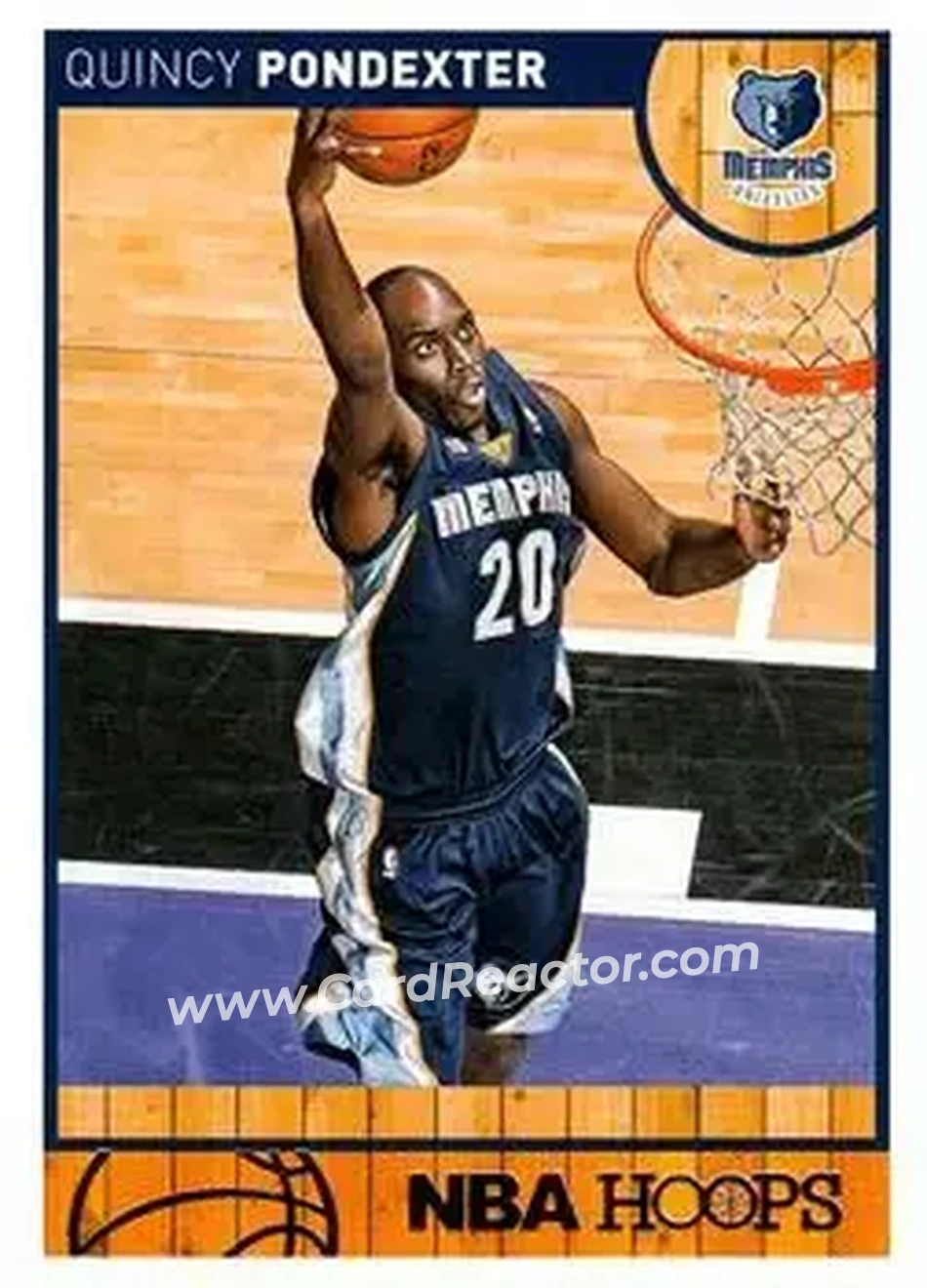 2013-14 Hoops #27 - Quincy Pondexter - Memphis Grizzlies - Front