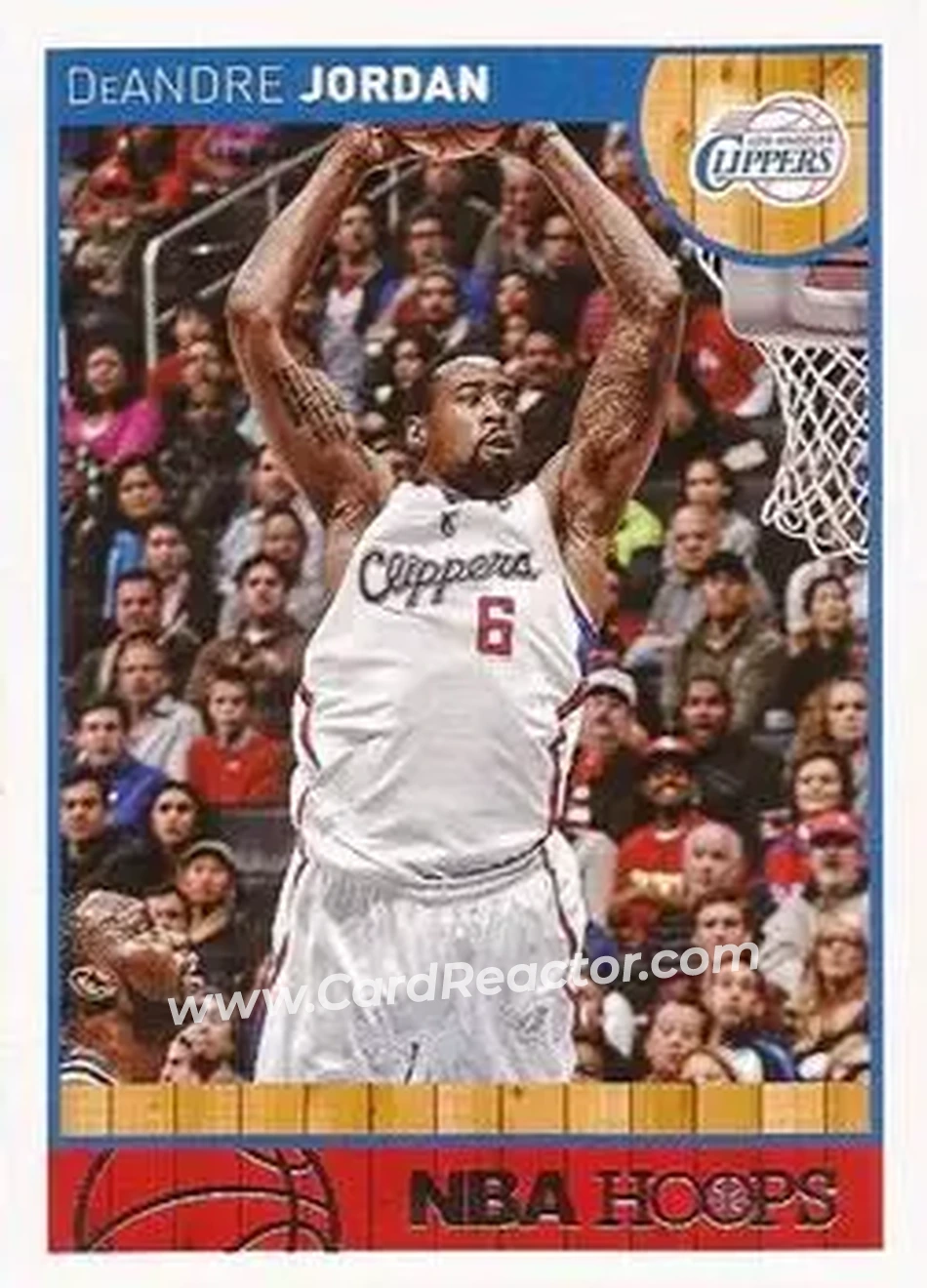 2013-14 Hoops #34 - DeAndre Jordan - Los Angeles Clippers - Front