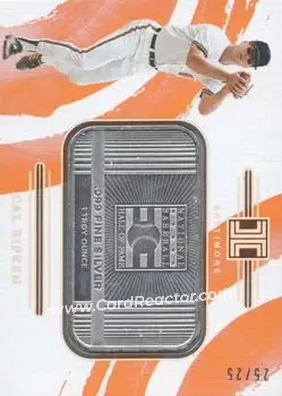 2024 Panini Impeccable - Silver Cooperstown Logo #9 - Cal Ripken - Baltimore Orioles - Front