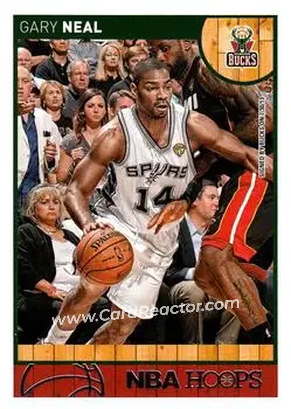 2013-14 Hoops #40 - Gary Neal - Milwaukee Bucks - Front