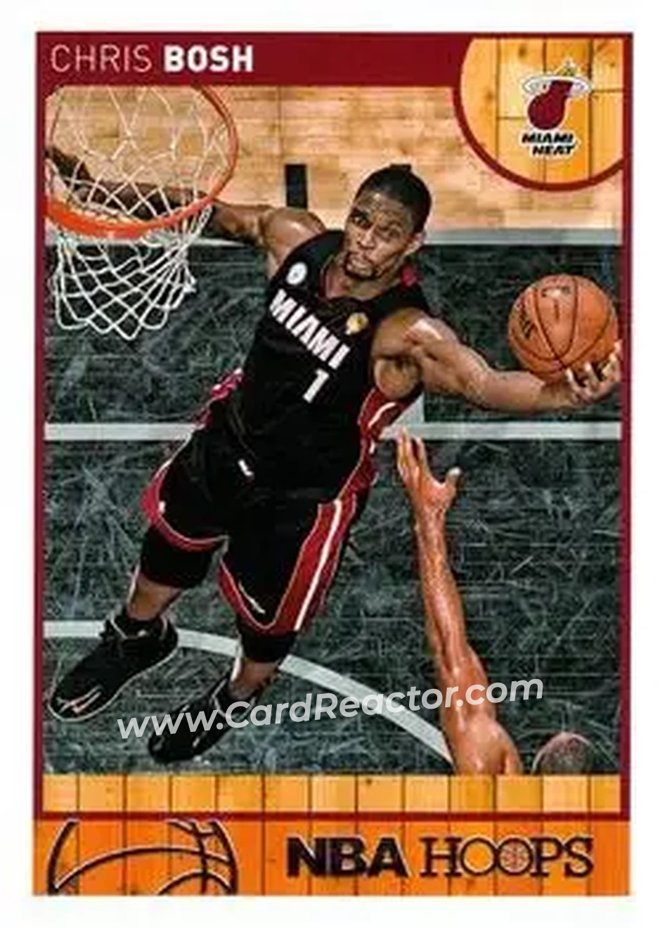 2013-14 Hoops #47 - Chris Bosh - Miami Heat - Front