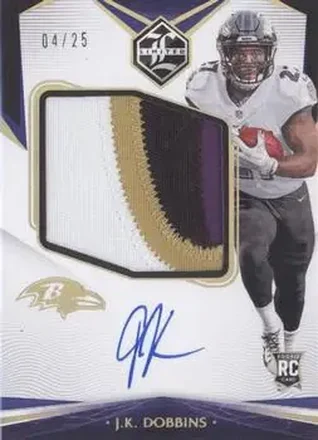 2020 Panini Limited - Gold Spotlight #154 - J.K. Dobbins - Baltimore Ravens