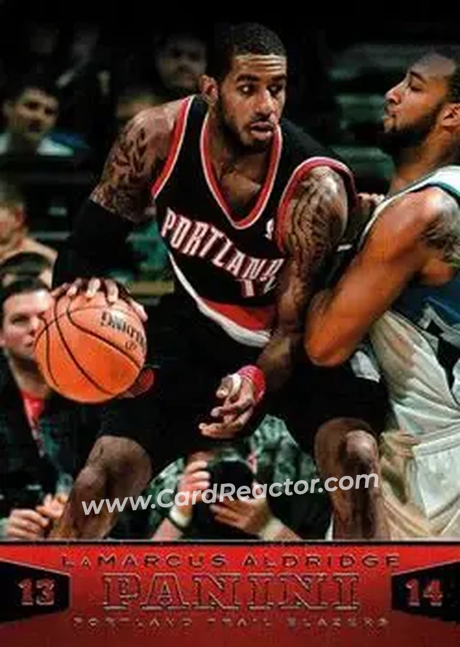 2013-14 Panini #14 - LaMarcus Aldridge - Portland Trail Blazers - Front 2013-14 Panini #14 - LaMarcus Aldridge - Portland Trail Blazers - Front